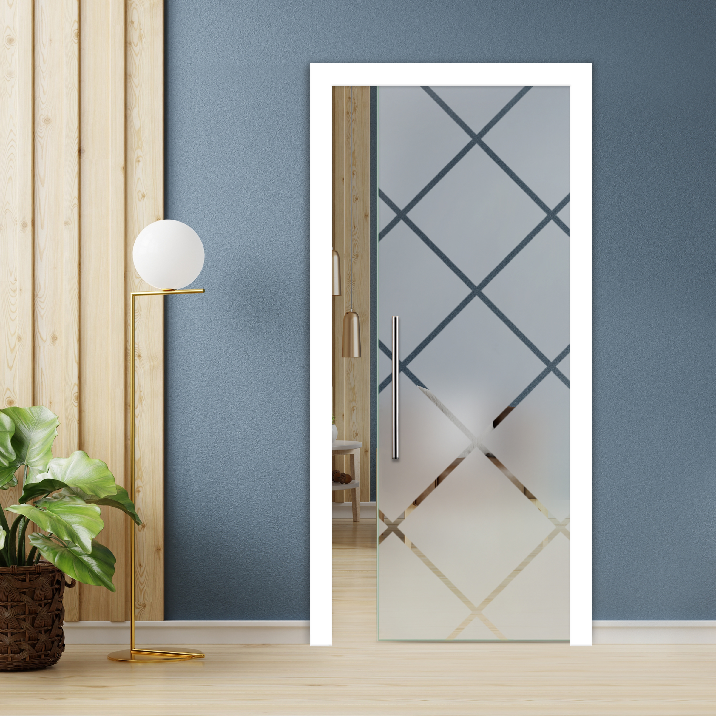 Pocket Glass Barn Door (Model PSGD-0059 Semi-Private)