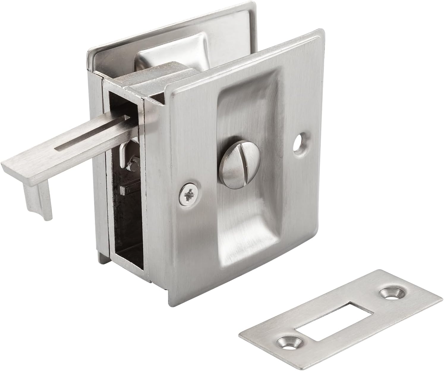 Privacy Pocket, Sliding, Closet Door Lock Pull
