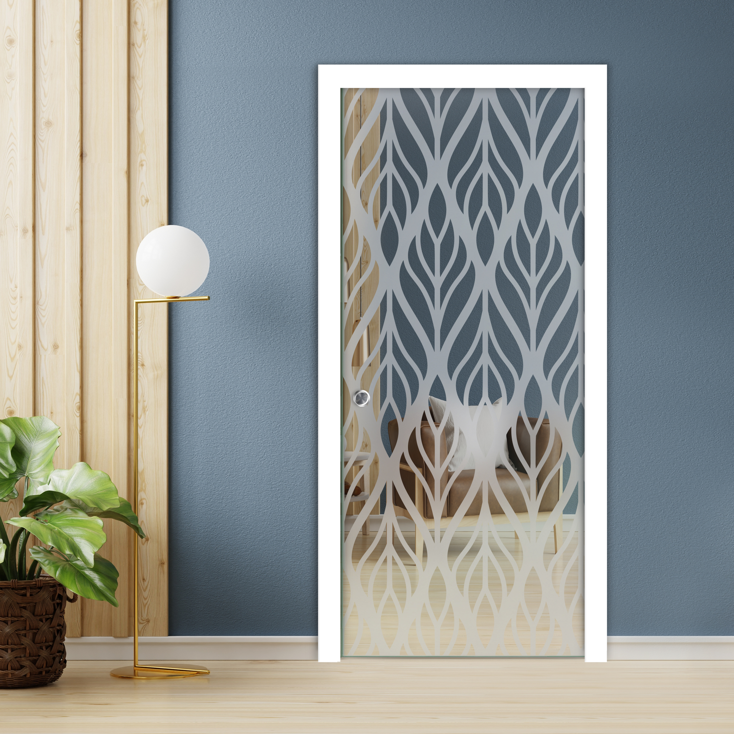 Pocket Glass Barn Door (Model PSGD-0108 Semi-Private)