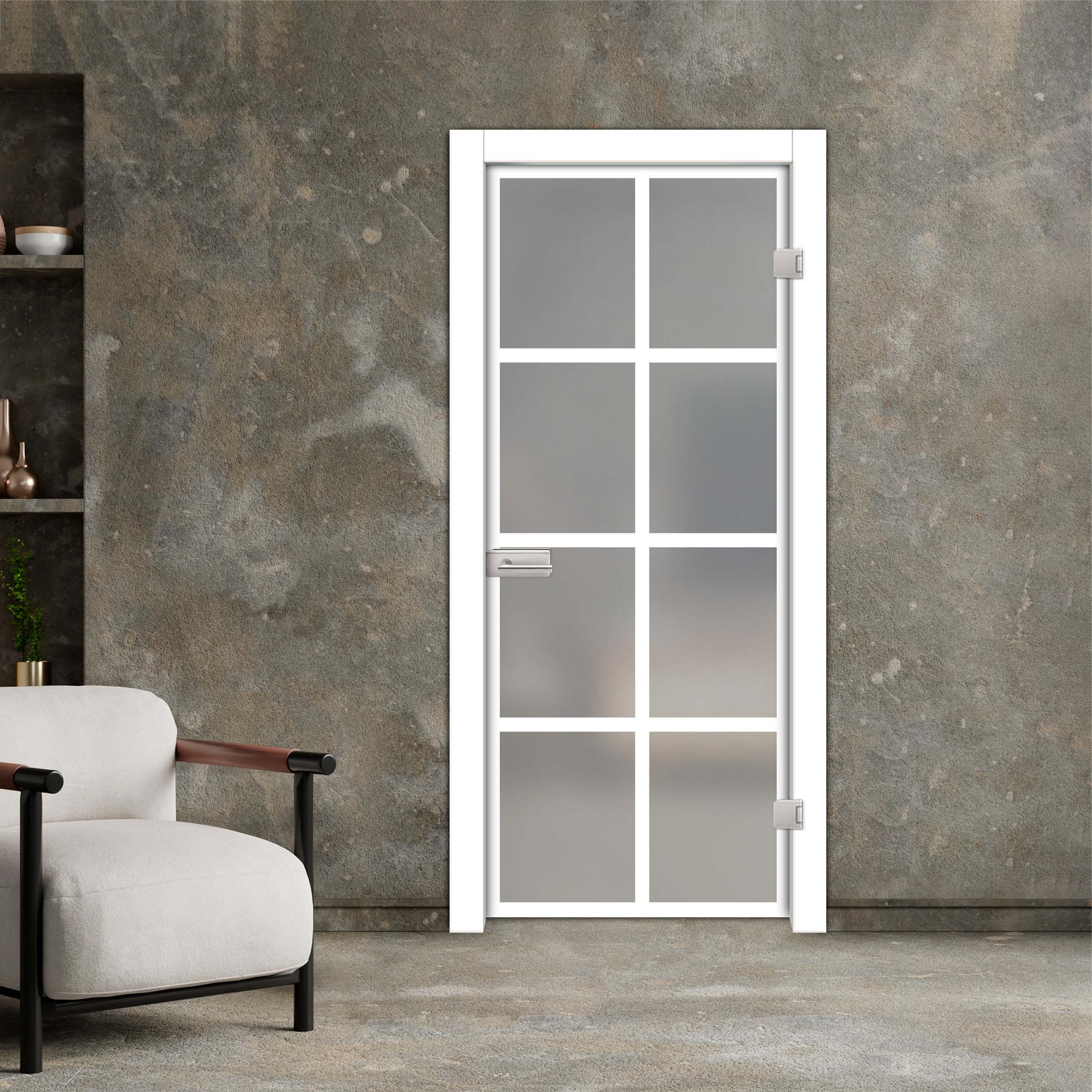 Frameless Industrial Style Hinged Glass Door IHGD-5405