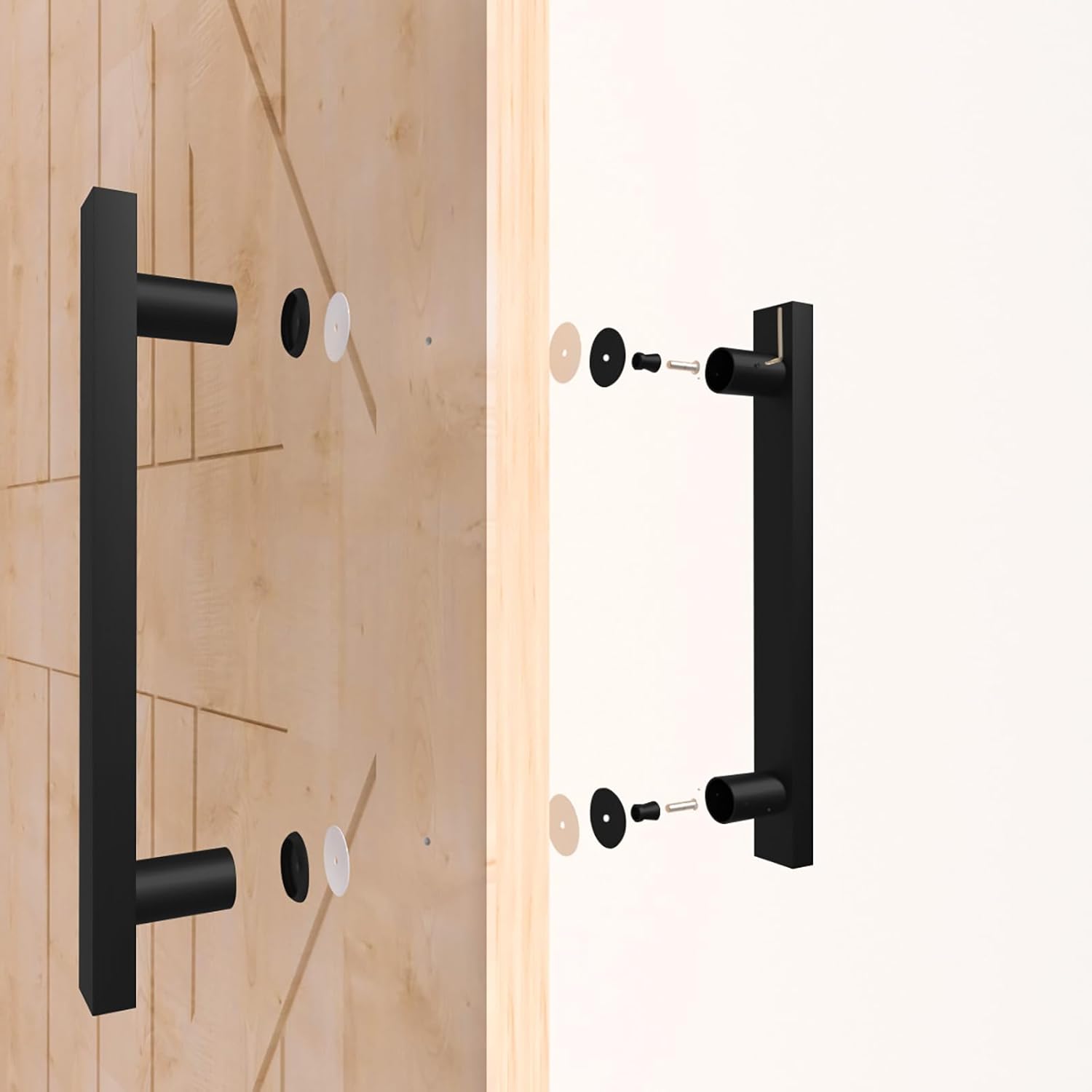 Double-Sided Handle for Wooden Sliding Doors