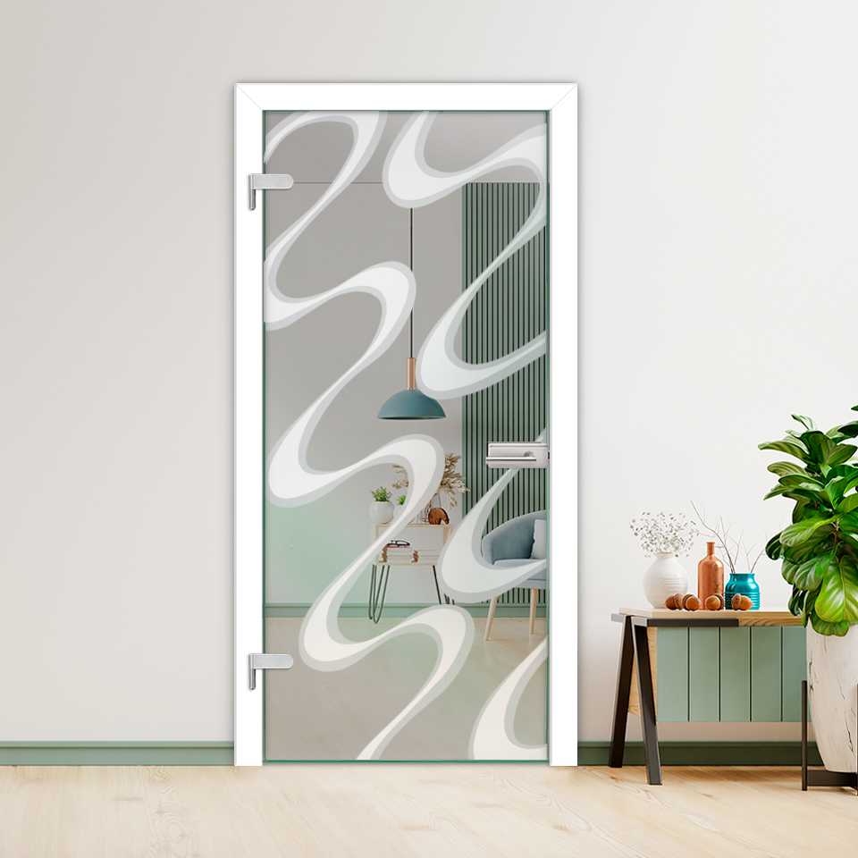 3D Hinged Glass Door HGD - 0719