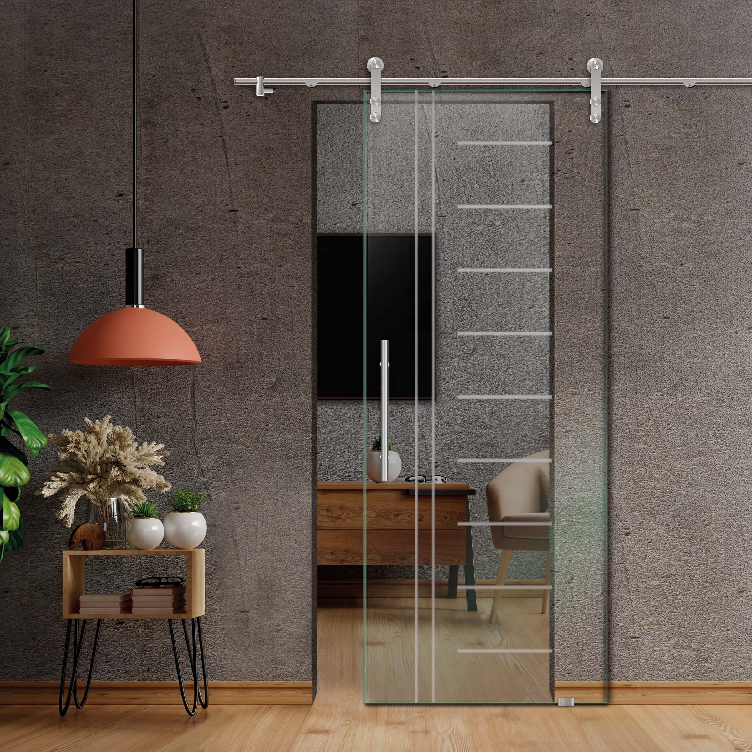 Sliding Glass Barn Door (Non-private)