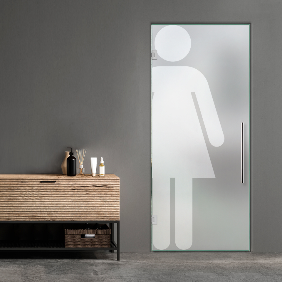 Restroom Swing Glass Door (Women)