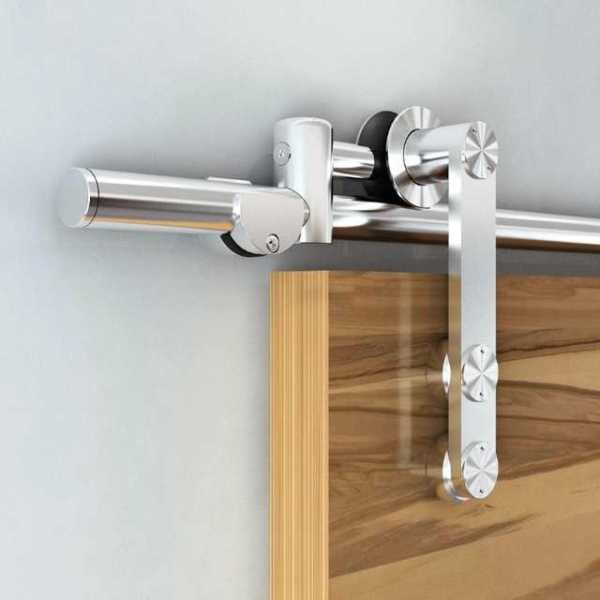 Stainless Steel Sliding Wood Barn Door Hardware Kit SH-SS-1338