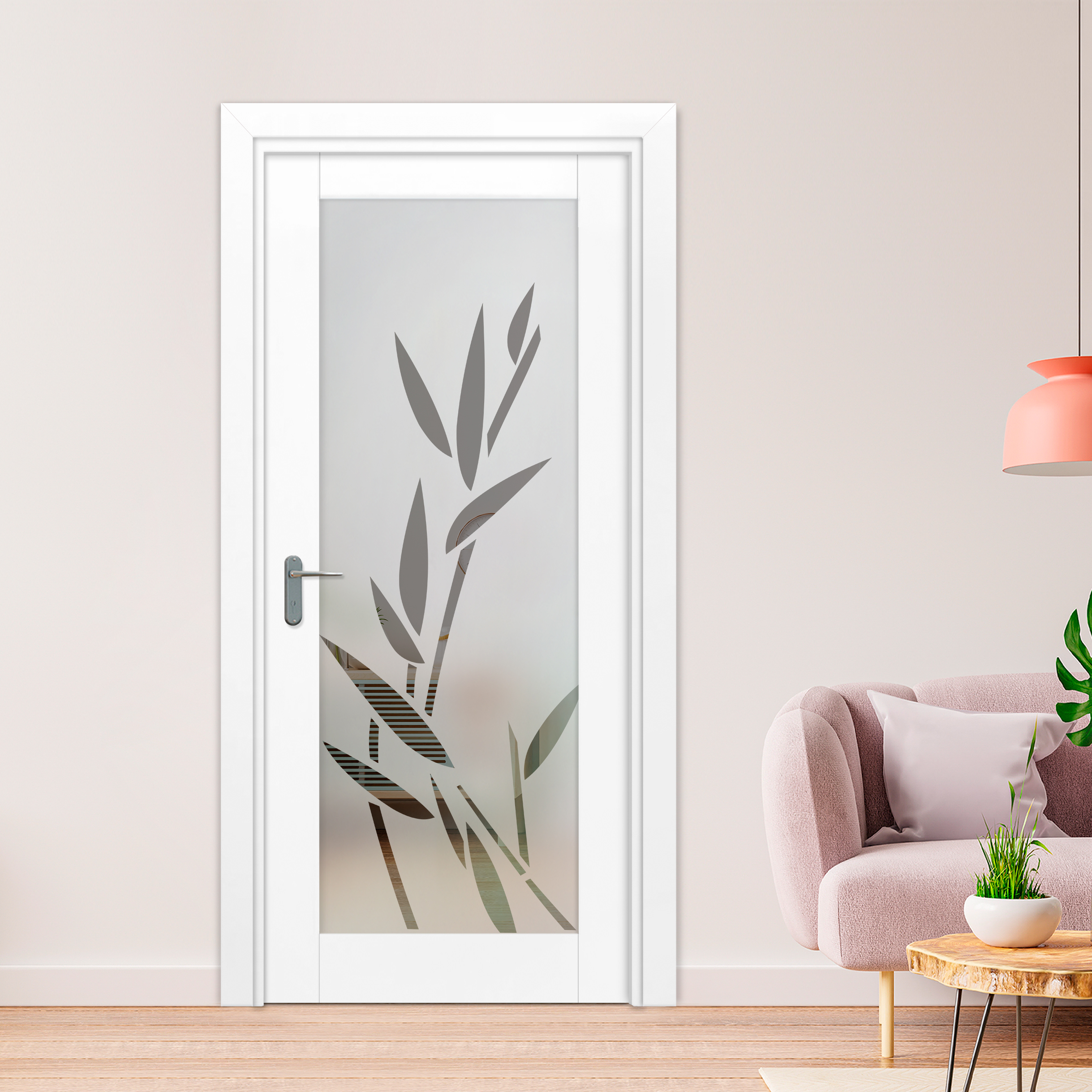 1 Lite Interior Door with Glass Insert 1LID-3185