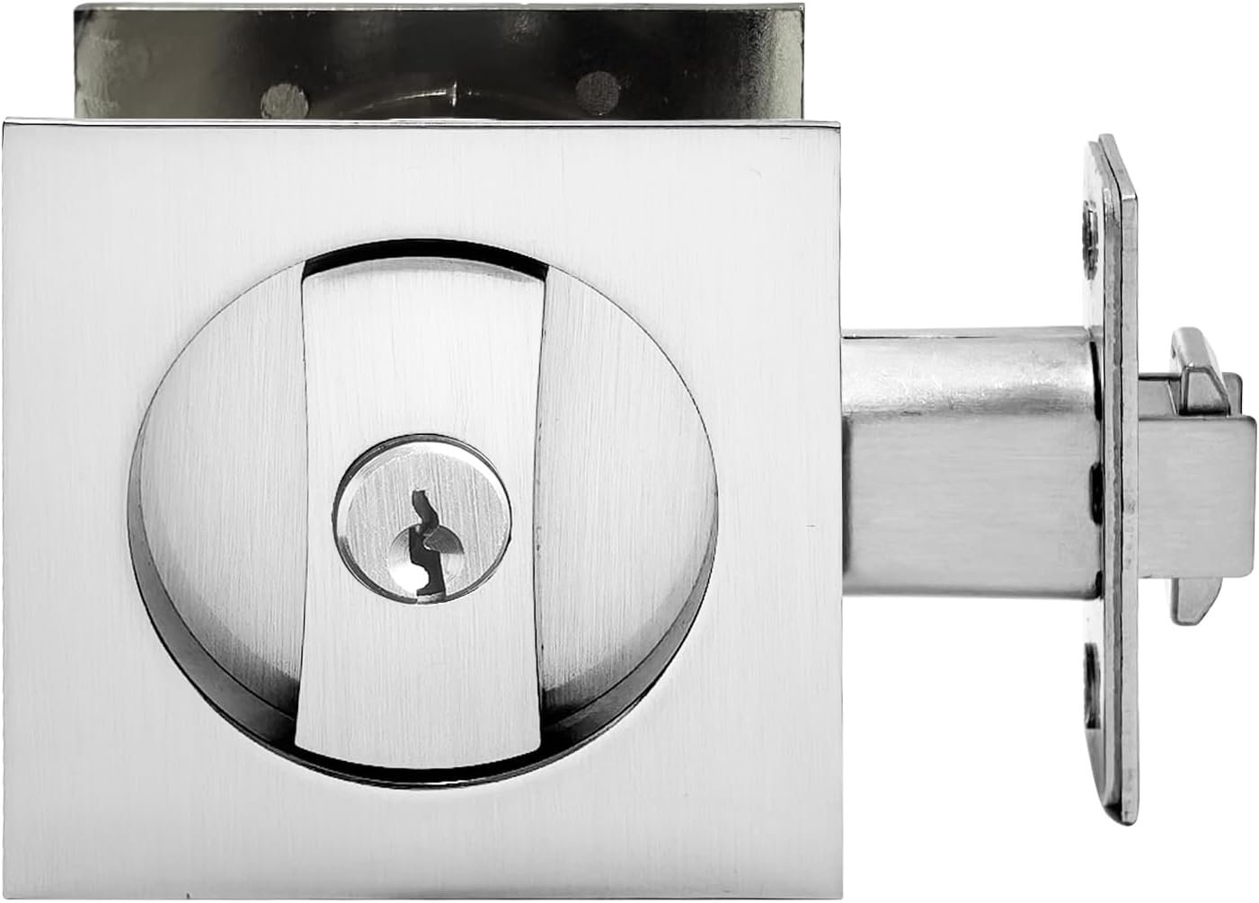 Pocket Door Lock with Edge Pull