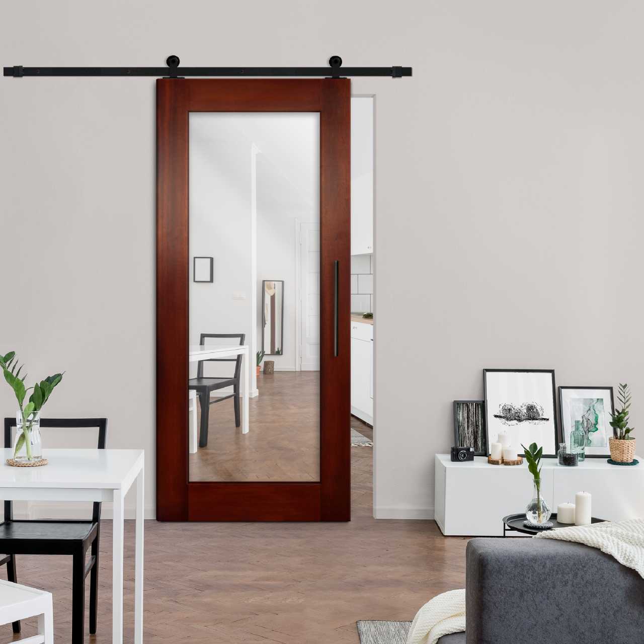 Complete Kit Mirror Barn Door WMD-8009