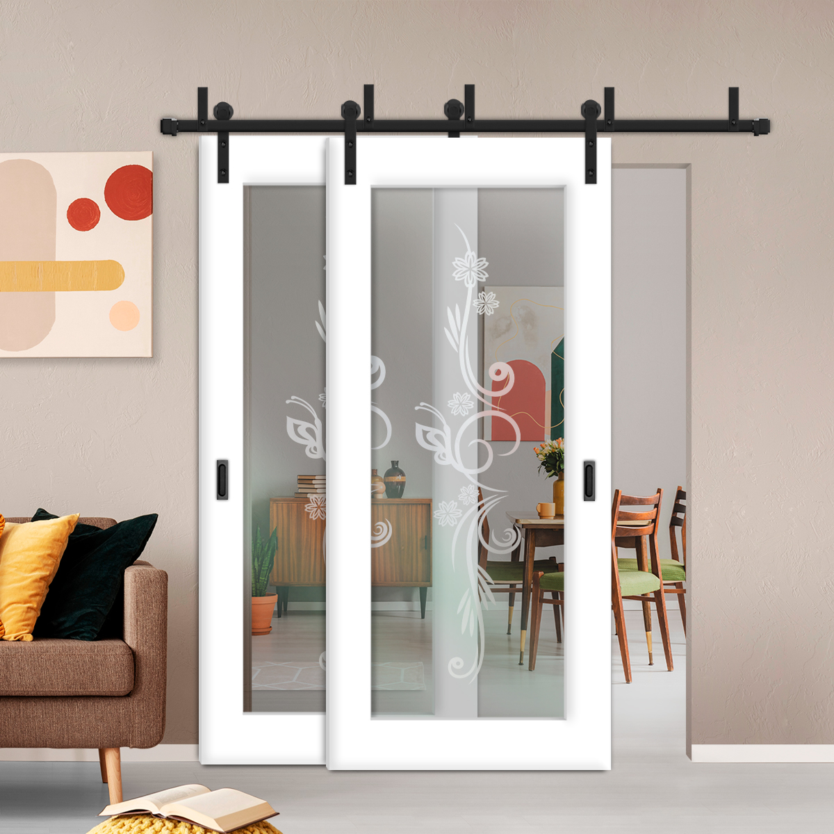 Sliding Barn Bypass Door (Non-Private)