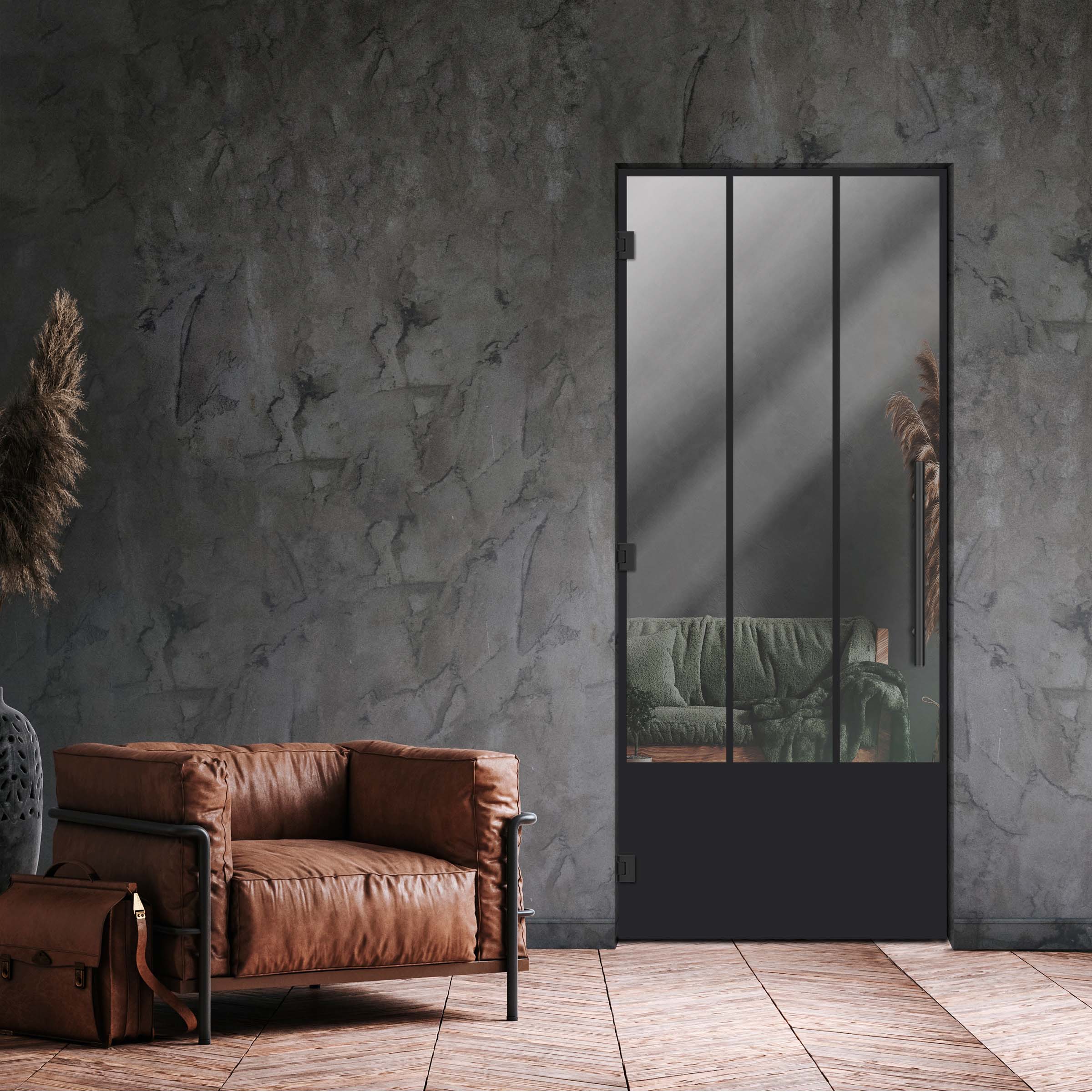 Swing Glass Door Industrial & Loft Style SD-4192