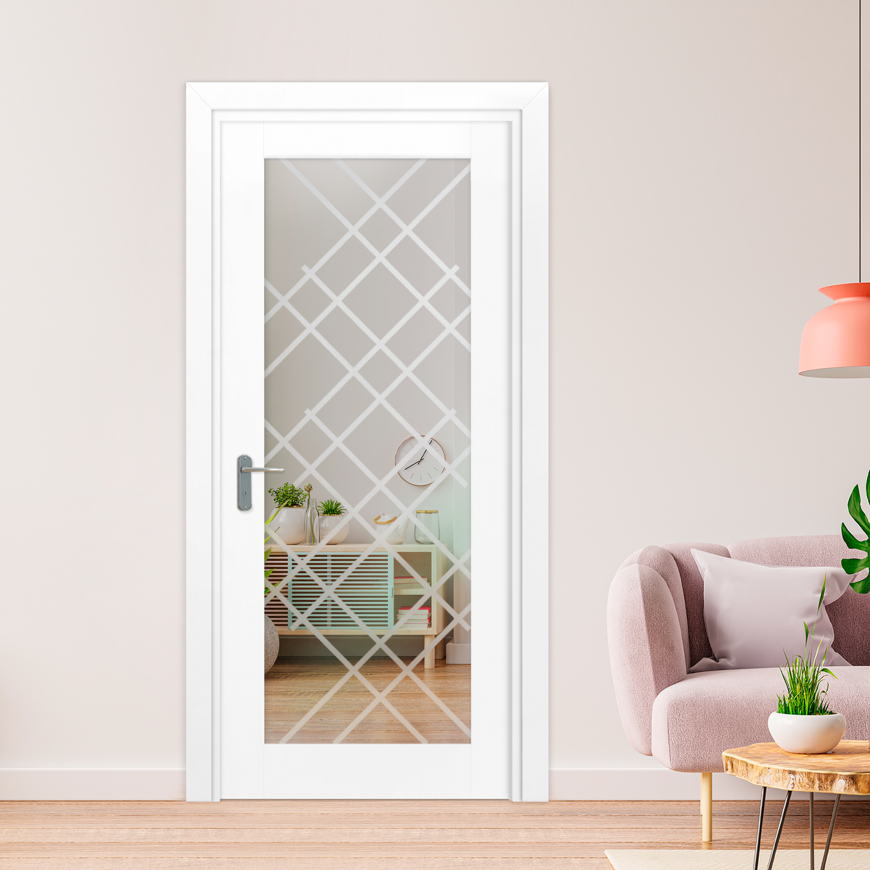 1 Lite Interior Door with Glass Insert (Non-Private)