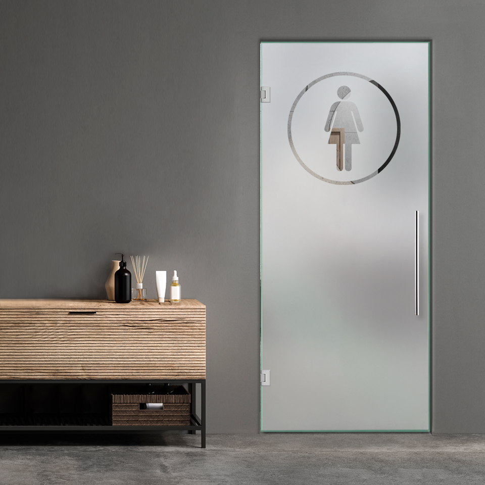Restroom Swing Glass Door (Women)