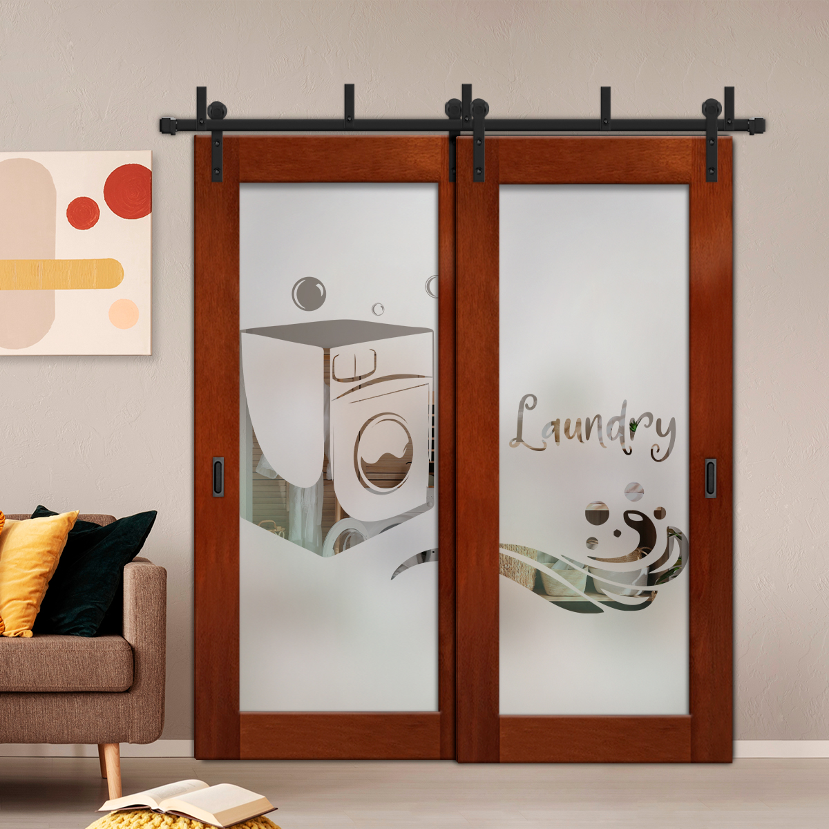 Sliding Barn Bypass Door (Semi-Private)
