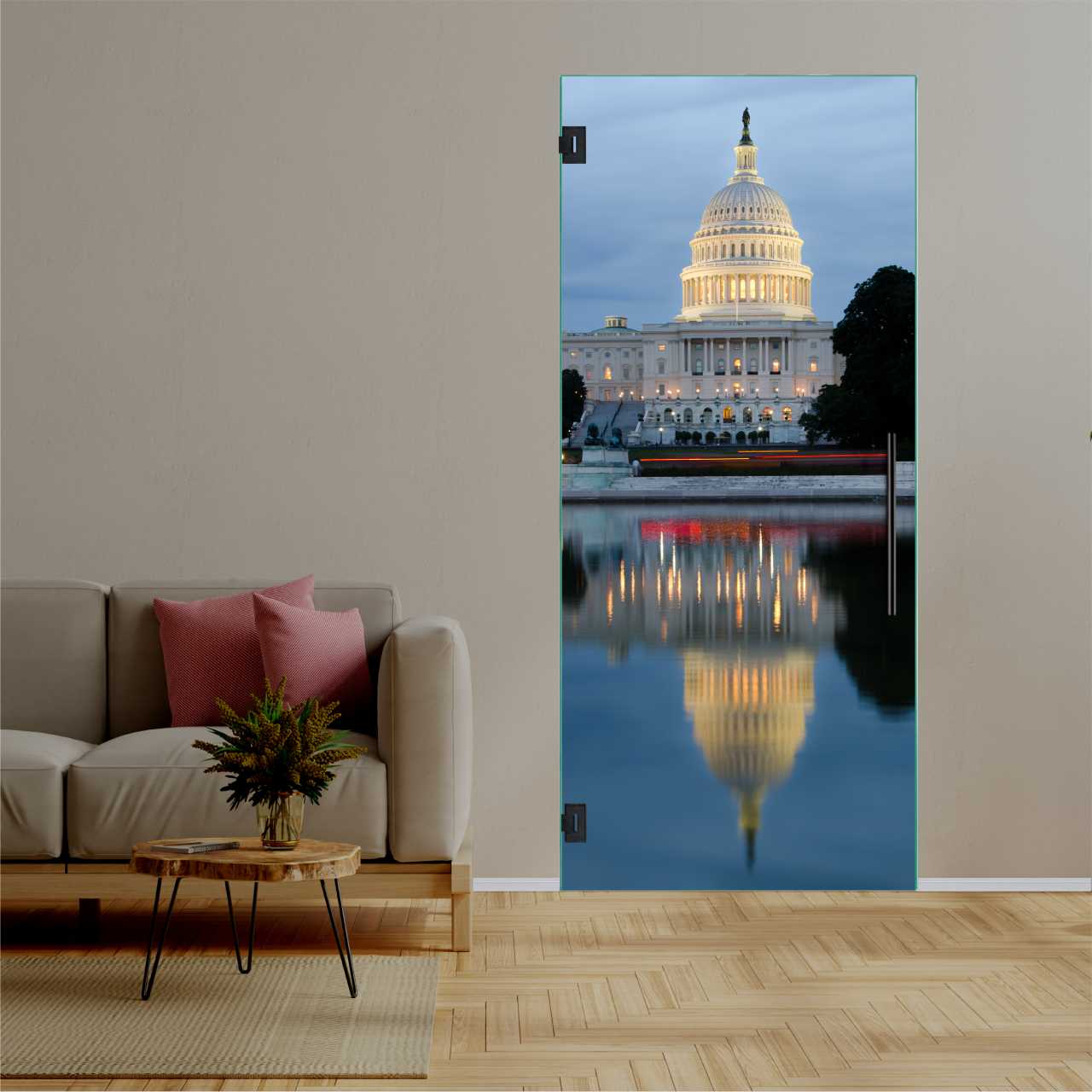 (Capitol) Digital Printing Swing Glass Door DPSD-6298