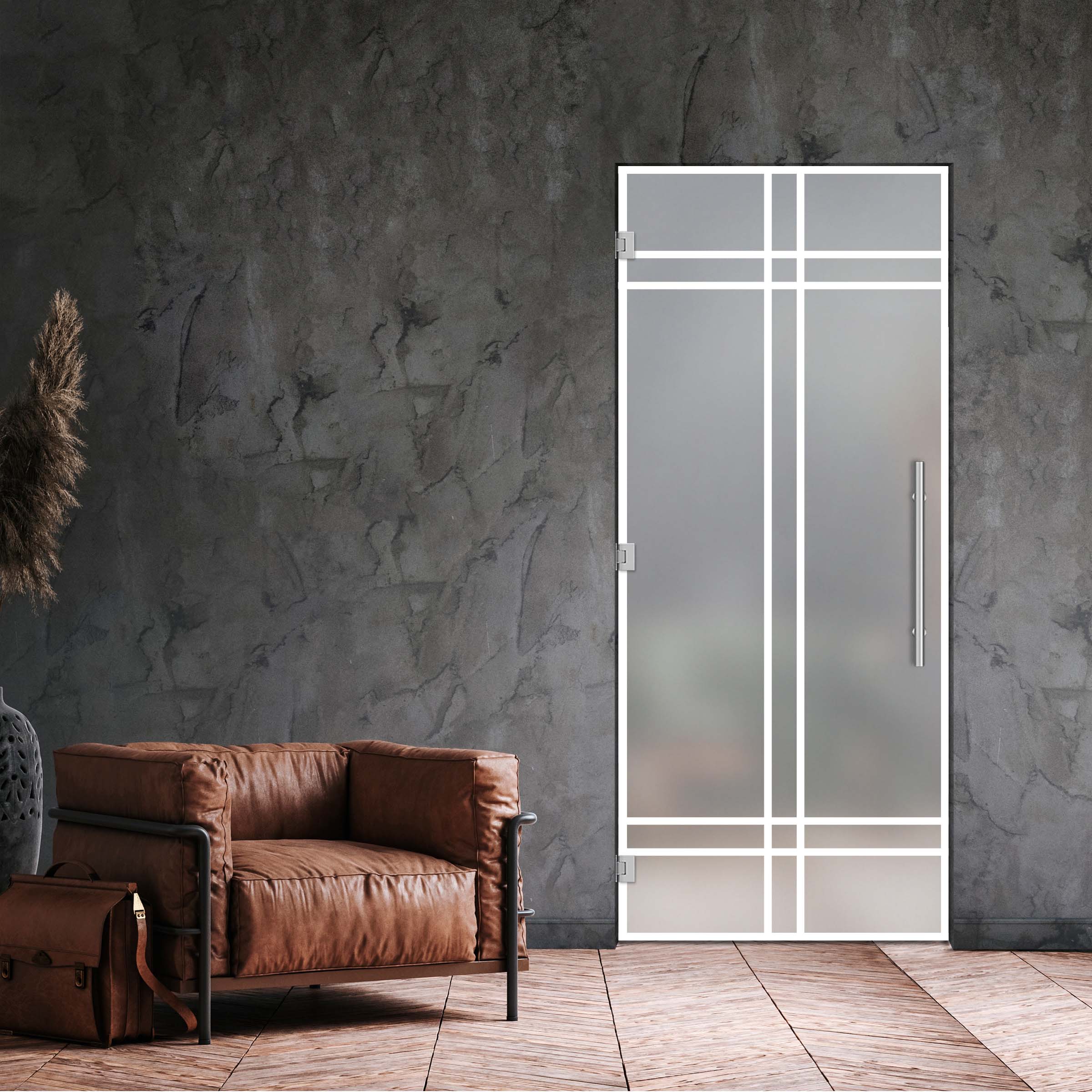 Swing Glass Door Industrial & Loft Style SD-4196