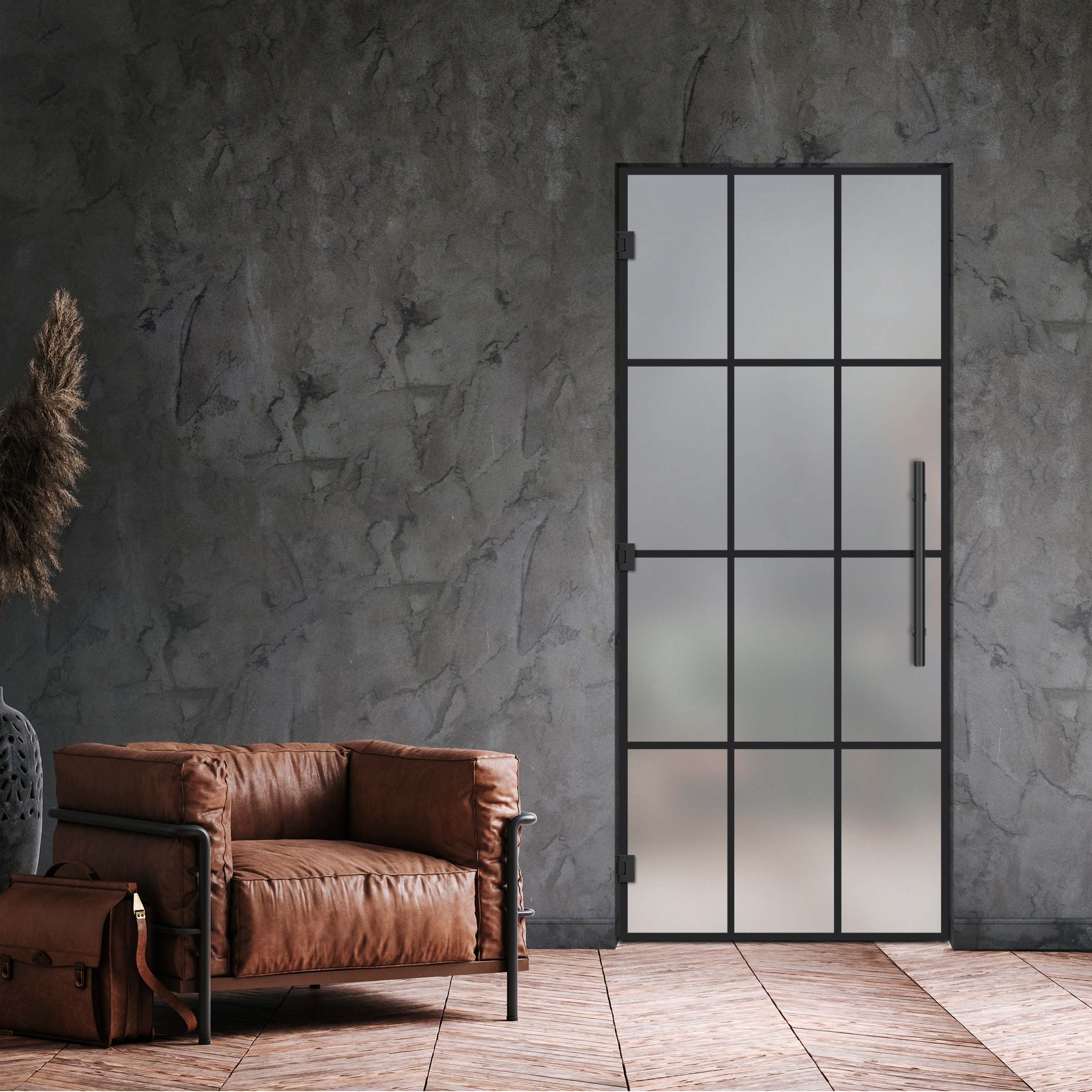 Swing Glass Door Industrial & Loft Style SD-4188