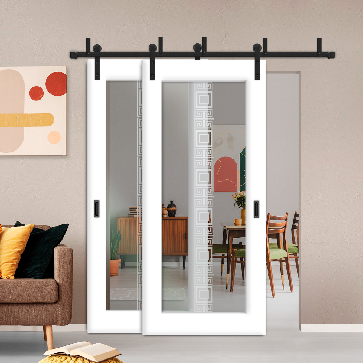 Sliding Barn Bypass Door (Model BGD-0004 Non-Private)