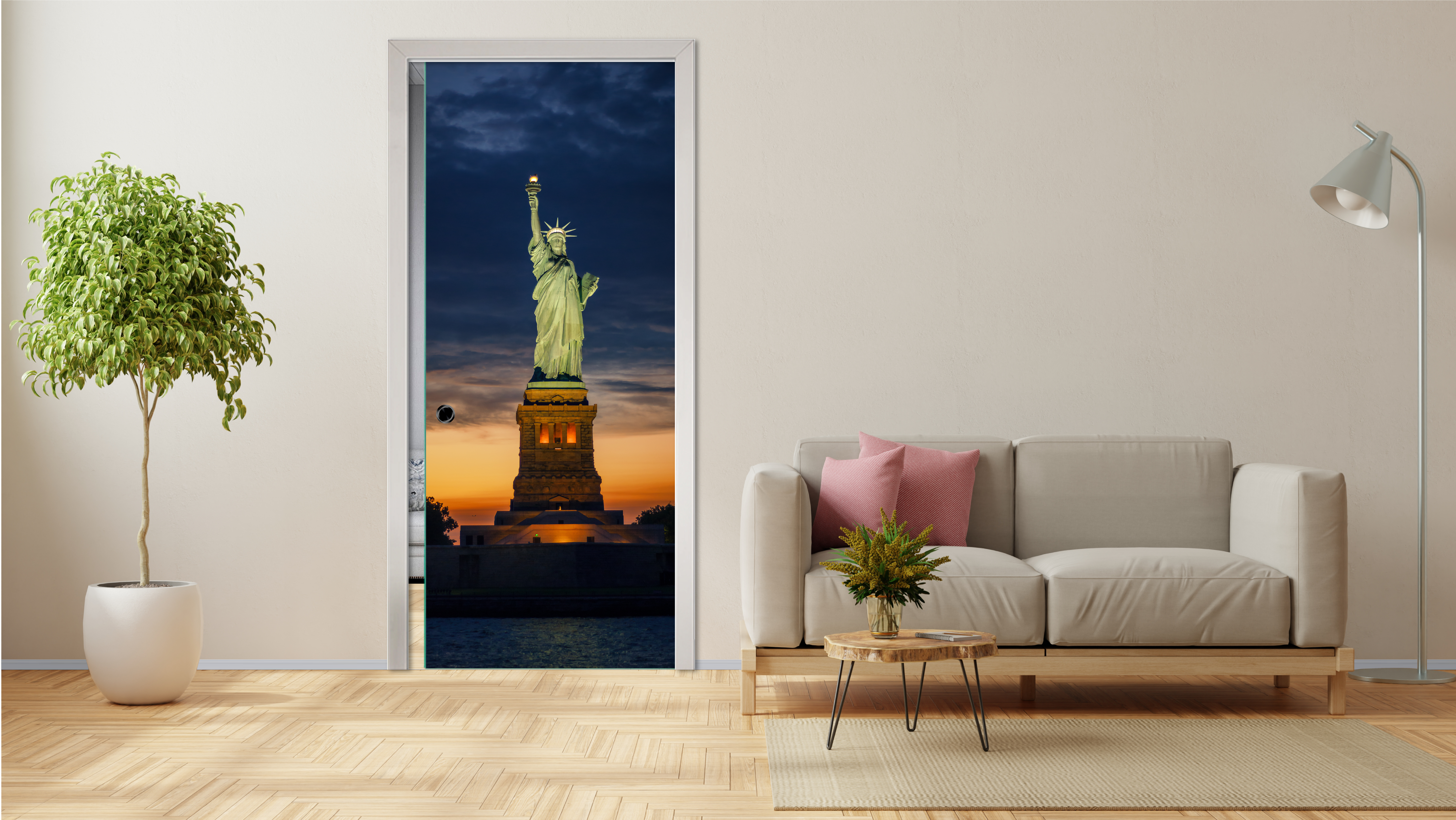 Dusk in Liberty Island