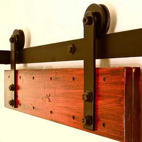 Carbon Steel Sliding Wood Barn Door Hardware Kit SH-CA-0001