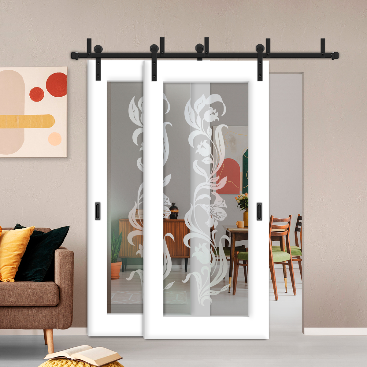 Sliding Barn Bypass Door (Model BGD-0010 Non-Private)