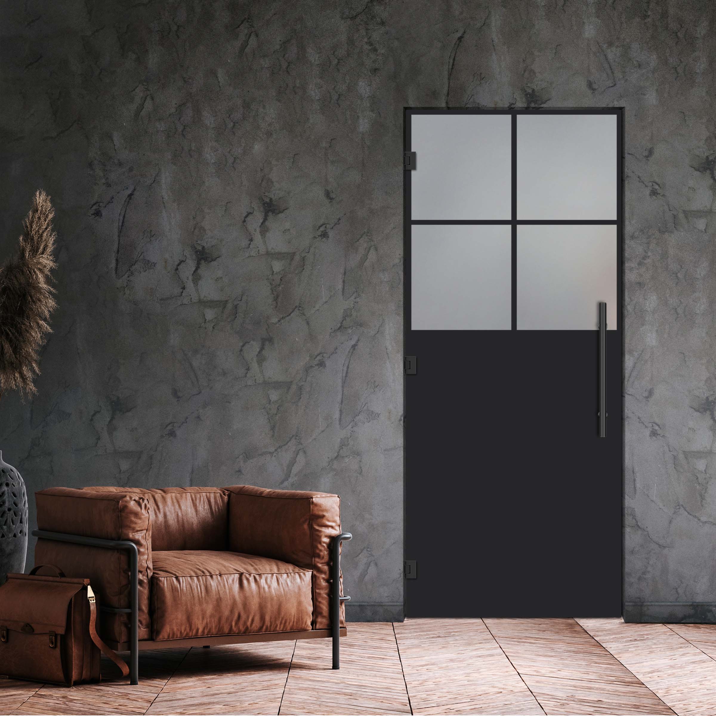 Swing Glass Door Industrial & Loft Style SD-4155
