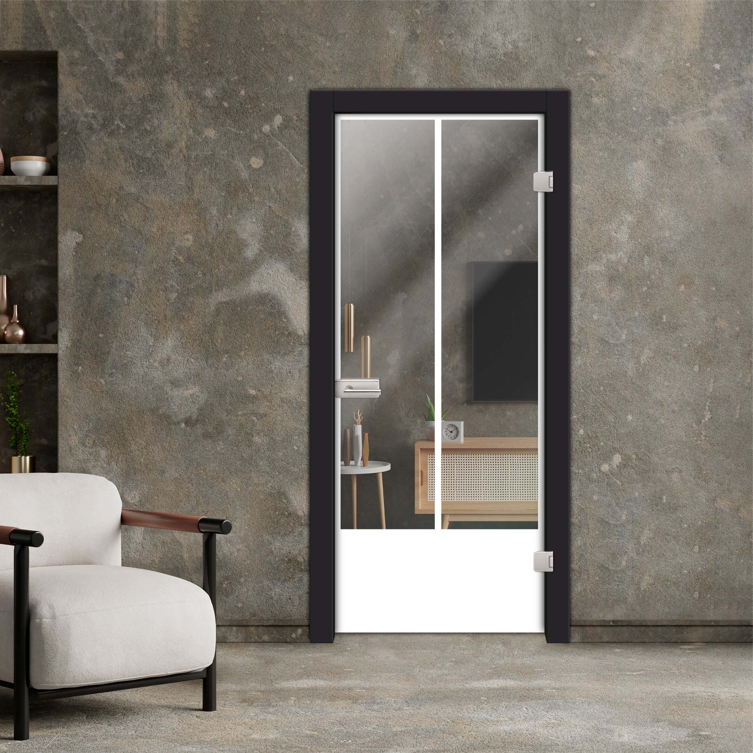 Frameless Industrial Style Hinged Glass Door IHGD-5410