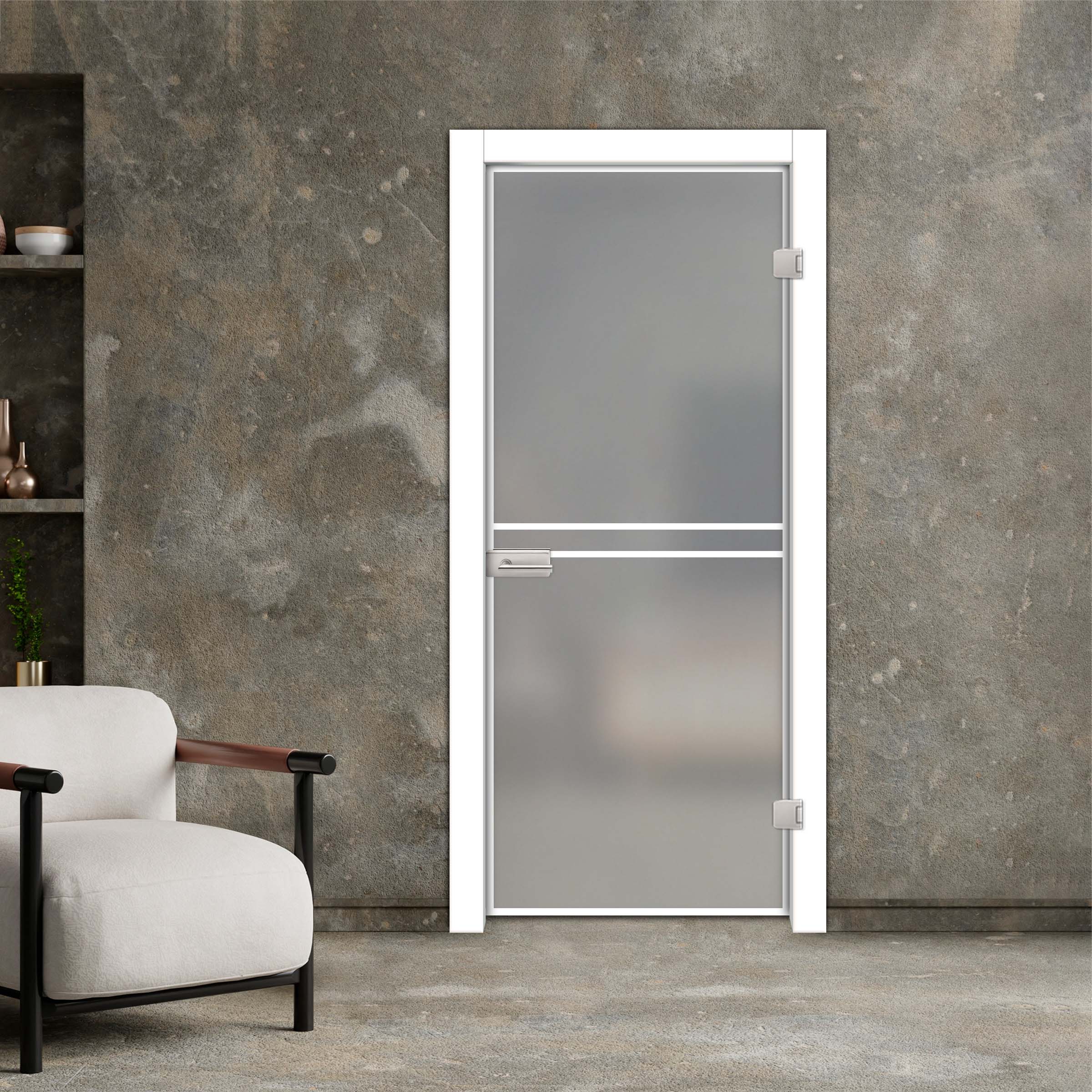Industrial Style Frameless Hinged Glass Door IHGD-4216