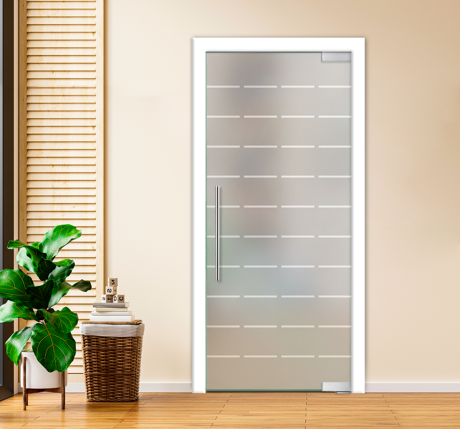 Pivot Glass Door (Model PD-0057 Full-Private) with T Handle Bar