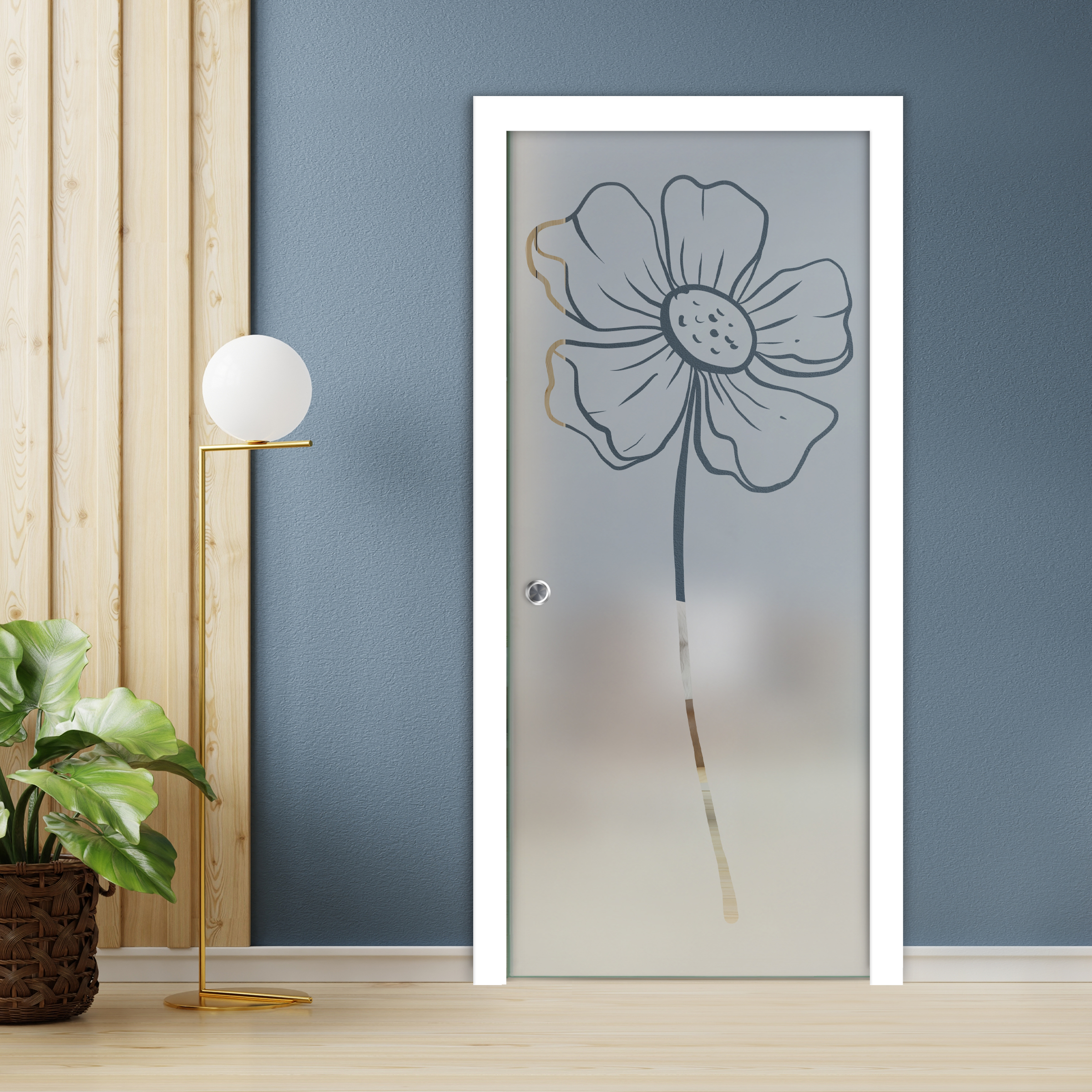 Pocket Glass Barn Door (Model PSGD-0097 Semi-Private)