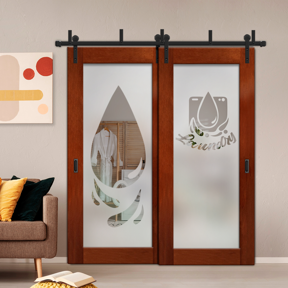 Sliding Barn Bypass Door (Semi-Private)