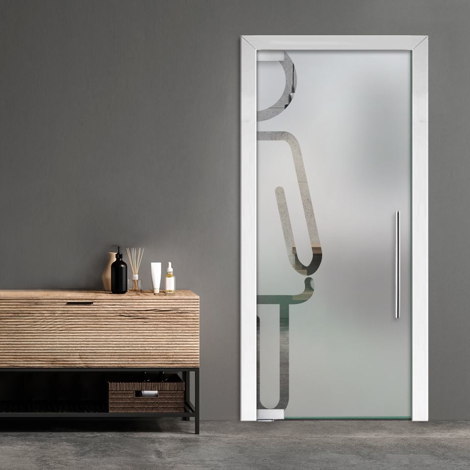 Restroom Women Pivot Glass Door