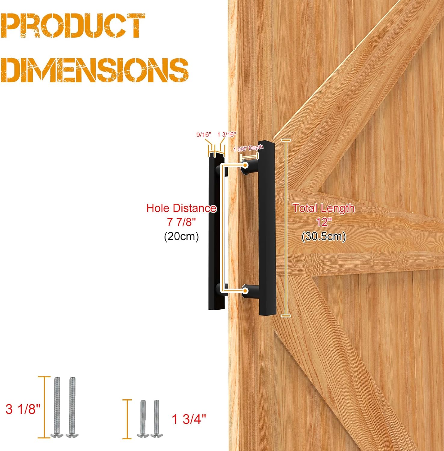 Double-Sided Handle for Wooden Sliding Doors