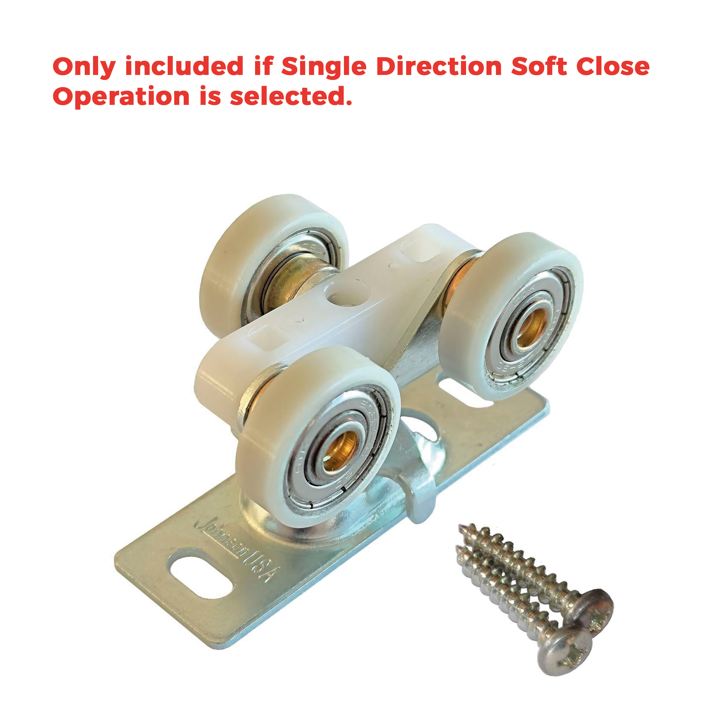 Soft Close Kit for Pocket Door or Bypass Closet Door Single or Both Direction Soft Close Operation
