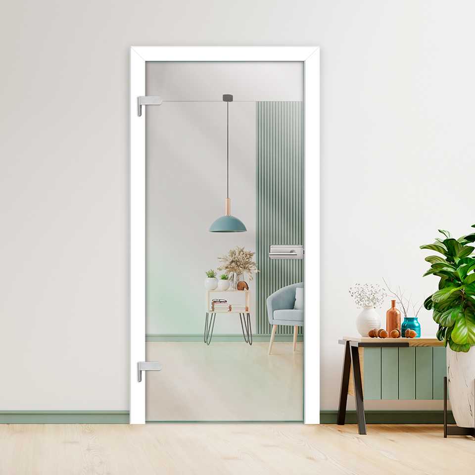 Clear Hinged Tempered Glass Door HGD-4058