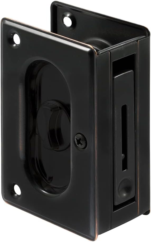 Privacy Brass Door Lock with Pull for Wooden Pocket Door