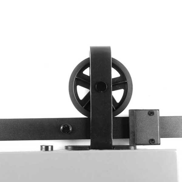 Carbon Steel Sliding Wood Barn Door Hardware Kit SH-CA-0772