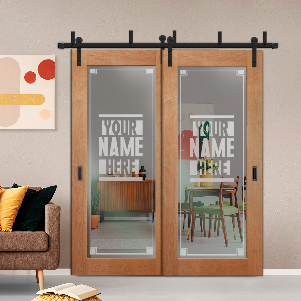 Sliding Barn Bypass Doors (Non-private) Lock