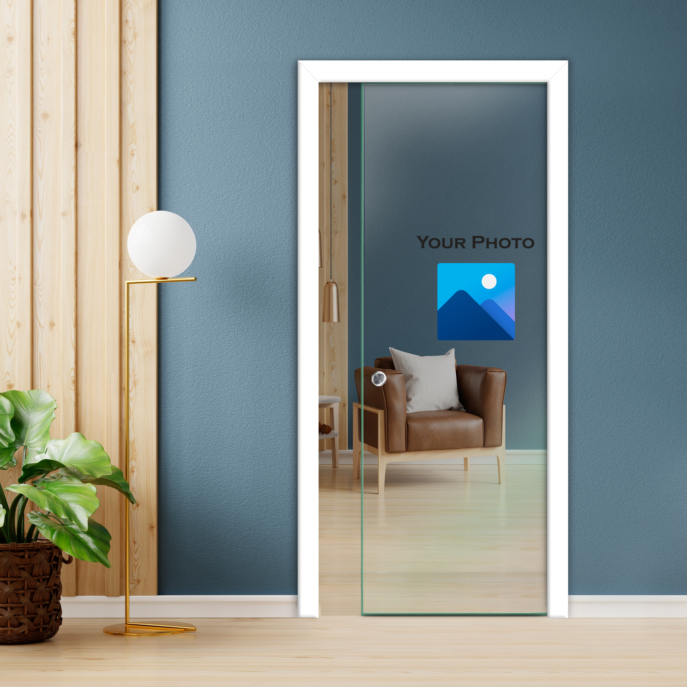 Pocket Sliding Glass Door (Non-private) Recessed Grip
