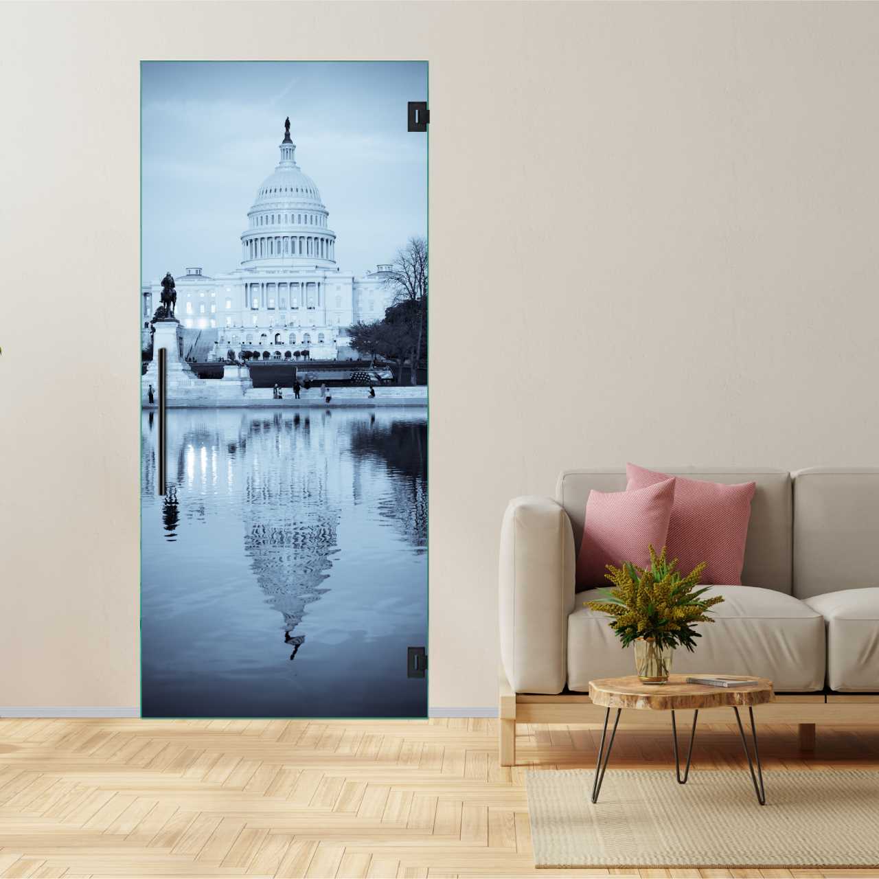 (Capitol) Digital Printing Swing Glass Door DPSD-6303